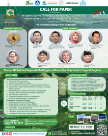 CALL FOR PAPER - IICGDTR 2025  International Interdisciplinary Conference on Green Development in Tropical Regions