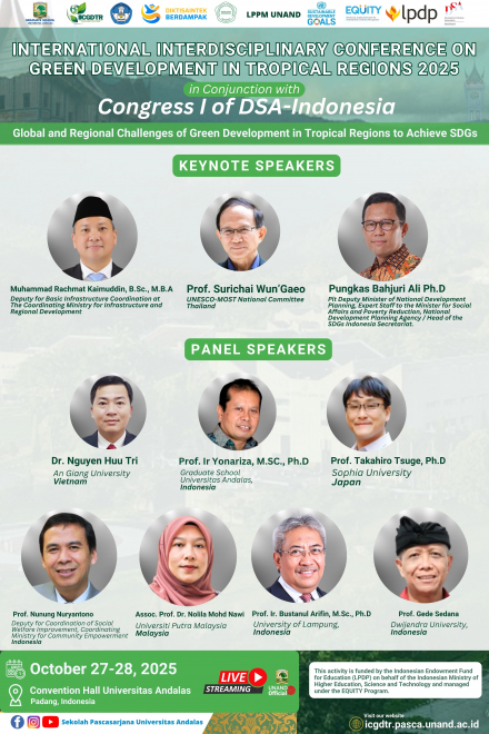 International Interdisciplinary Conference on Green Development in Tropical Regions (IICGDTR) 2025
